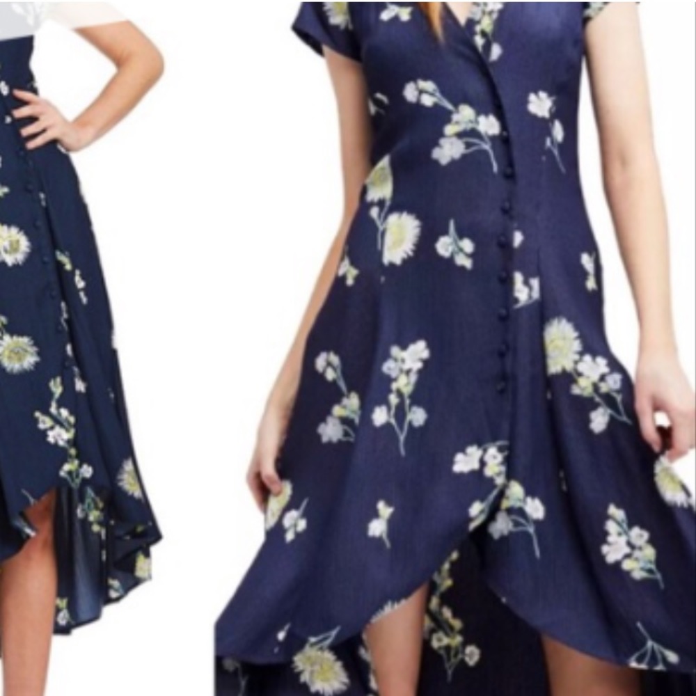 Free People - Dress - Navy/Yellow - Spring Dress